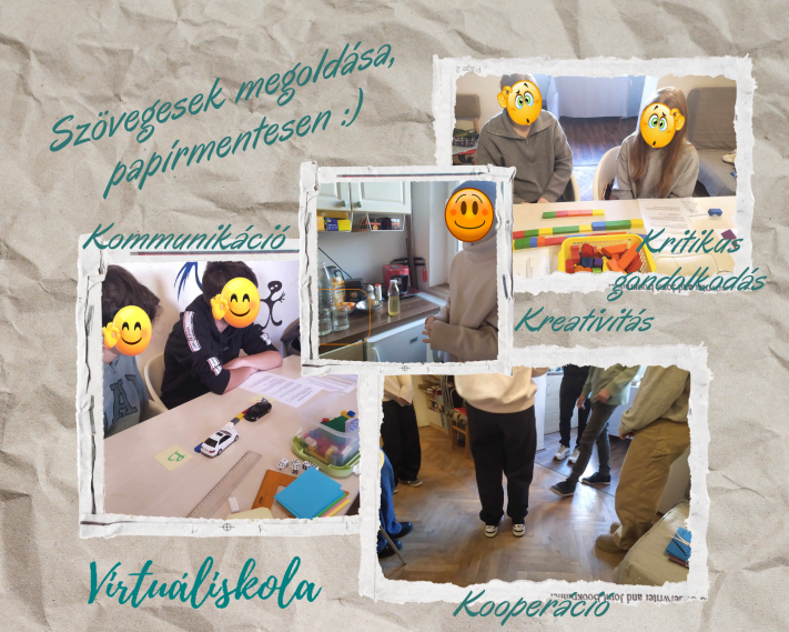 Kreativitás, kooperáció, kritikus gondolkodás, kommunikáció, közösség Virtuáliskola